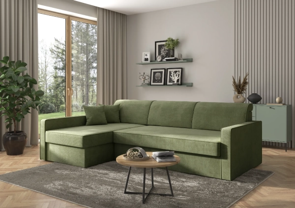 Narożnik rozkładany SAVIO w tkaninie Whisper 11