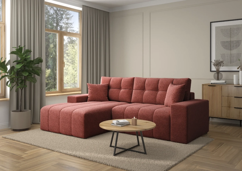 Narożnik rozkładany Gaja w tkaninie Anthology 08