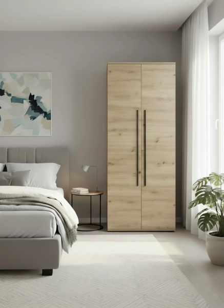 Szafa ubraniowa LINEA – dąb artisan