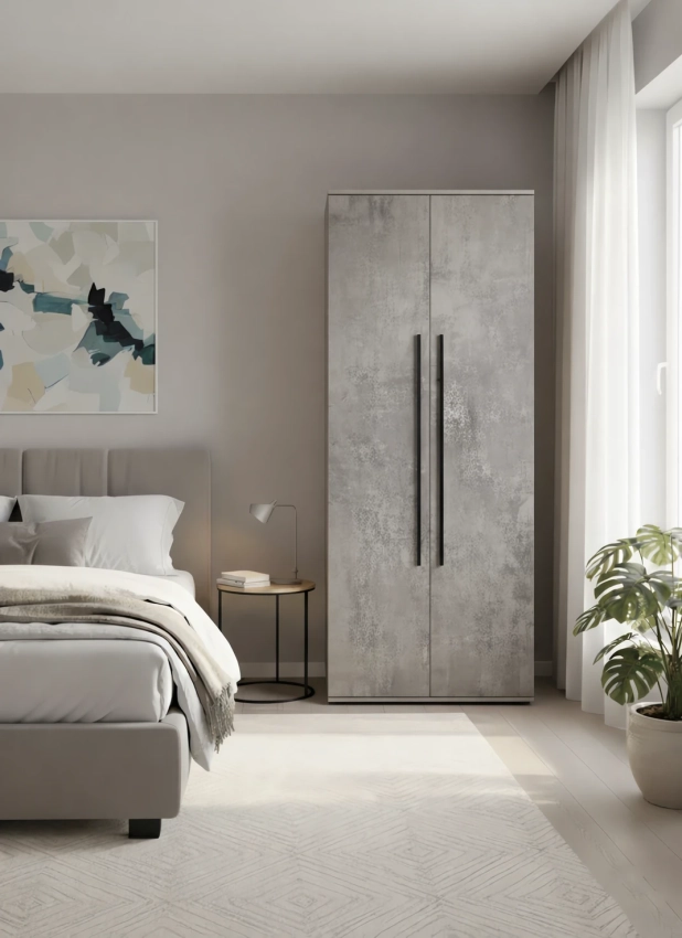 Szafa na ubrania LINEA – beton