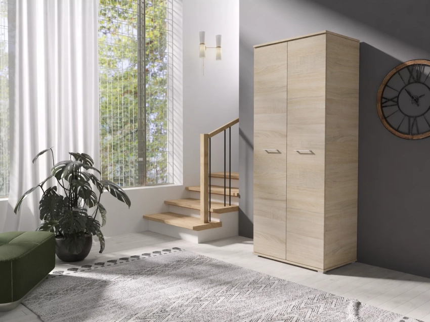 Szafa ubraniowa LUMI 80 cm - dąb sonoma