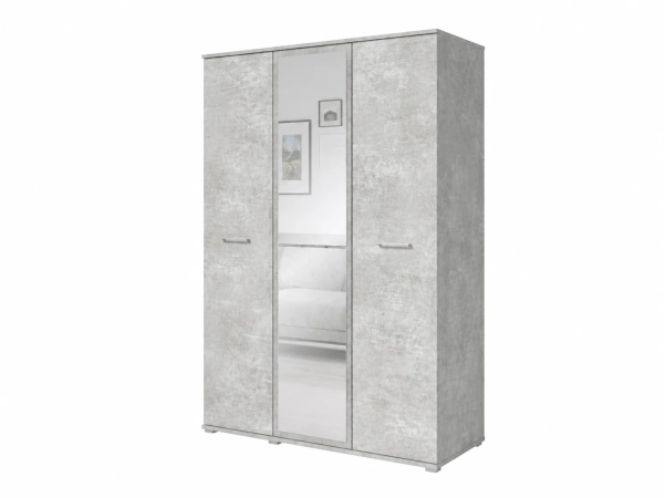 Szafa trzydrzwiowa LUMI 120 cm - beton