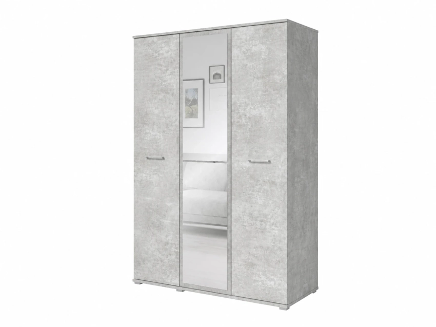 Szafa trzydrzwiowa LUMI 120 cm - beton