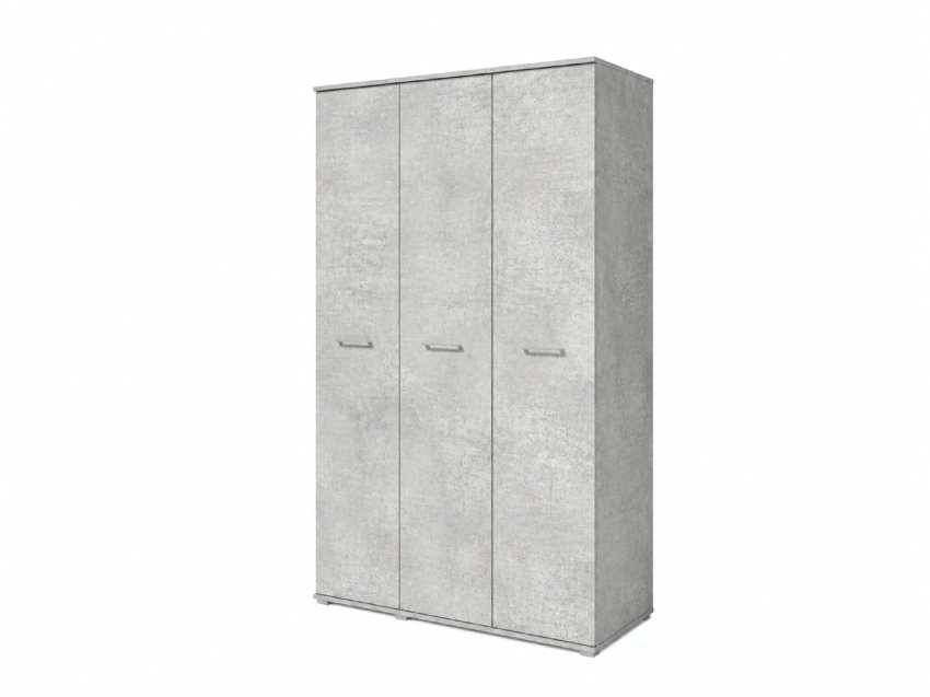 Szafa do przedpokoju trzydrzwiowa LUMI 120 cm - beton