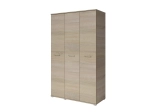 Trzydrzwiowa szafa ubraniowa LUMI 120 cm - dąb sonoma