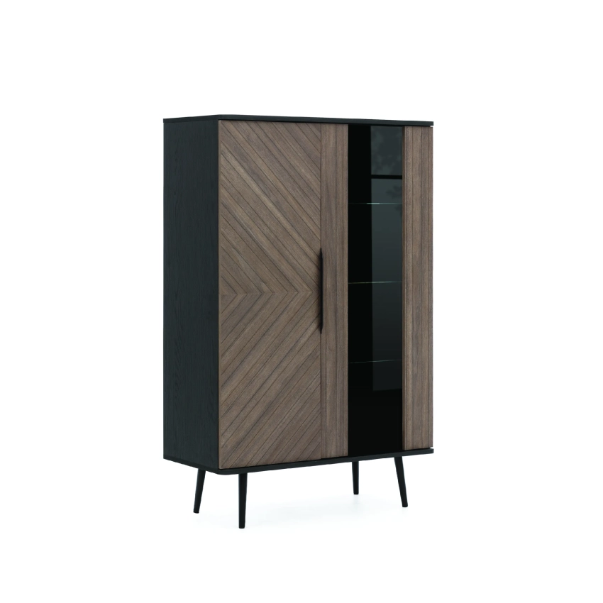 Witryna na nóżkach ORVIA OR5 – czarny grafit / captains deck