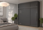 Szafa przesuwna z nadstawką MILA 250 cm - antracyt