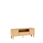Szafka RTV do salonu BERGEN B6 160 cm – dąb bookmatch
