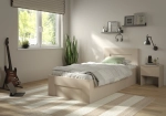 Łóżko Norto 90x200 w aranżacji — kaszmir