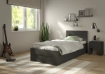 Łóżko Norto 90x200 w aranżacji — antracyt