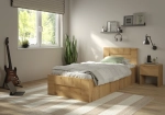 Łóżko Norto 90x200 w aranżacji — dąb artisan