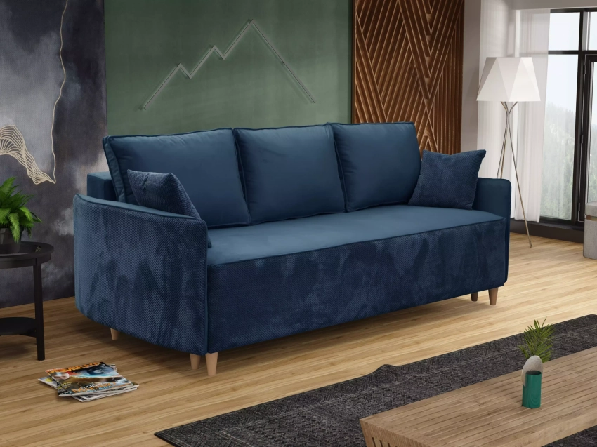 Kanapa Omega niebieska