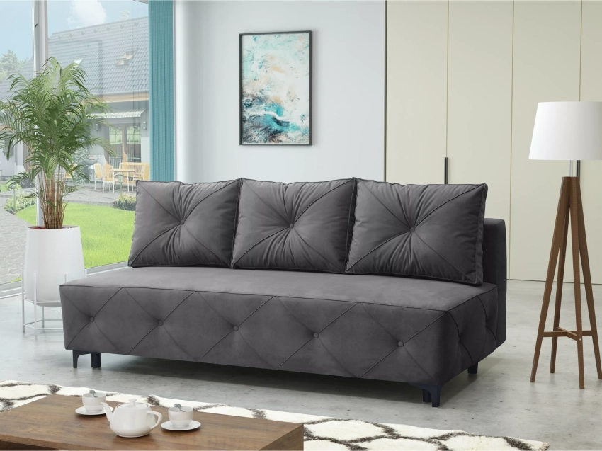 Mała sofa Texas ciemnoszara
