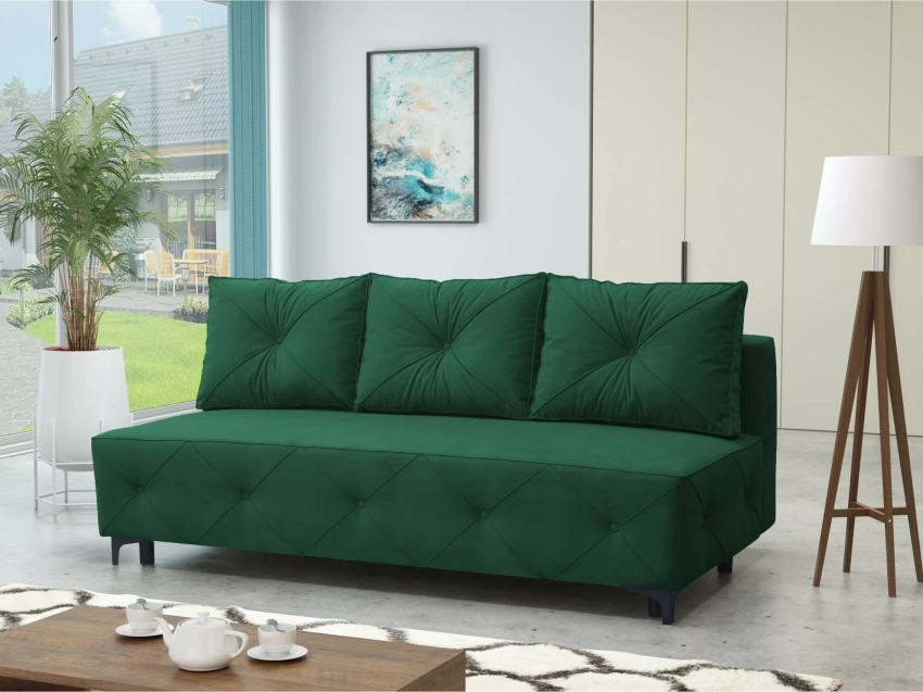 Mała sofa Texas butelkowa zieleń
