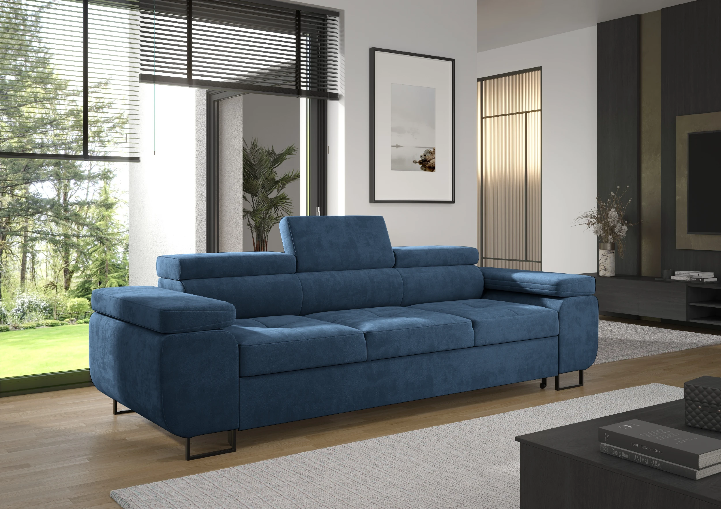 Kanapa Anton niebieska