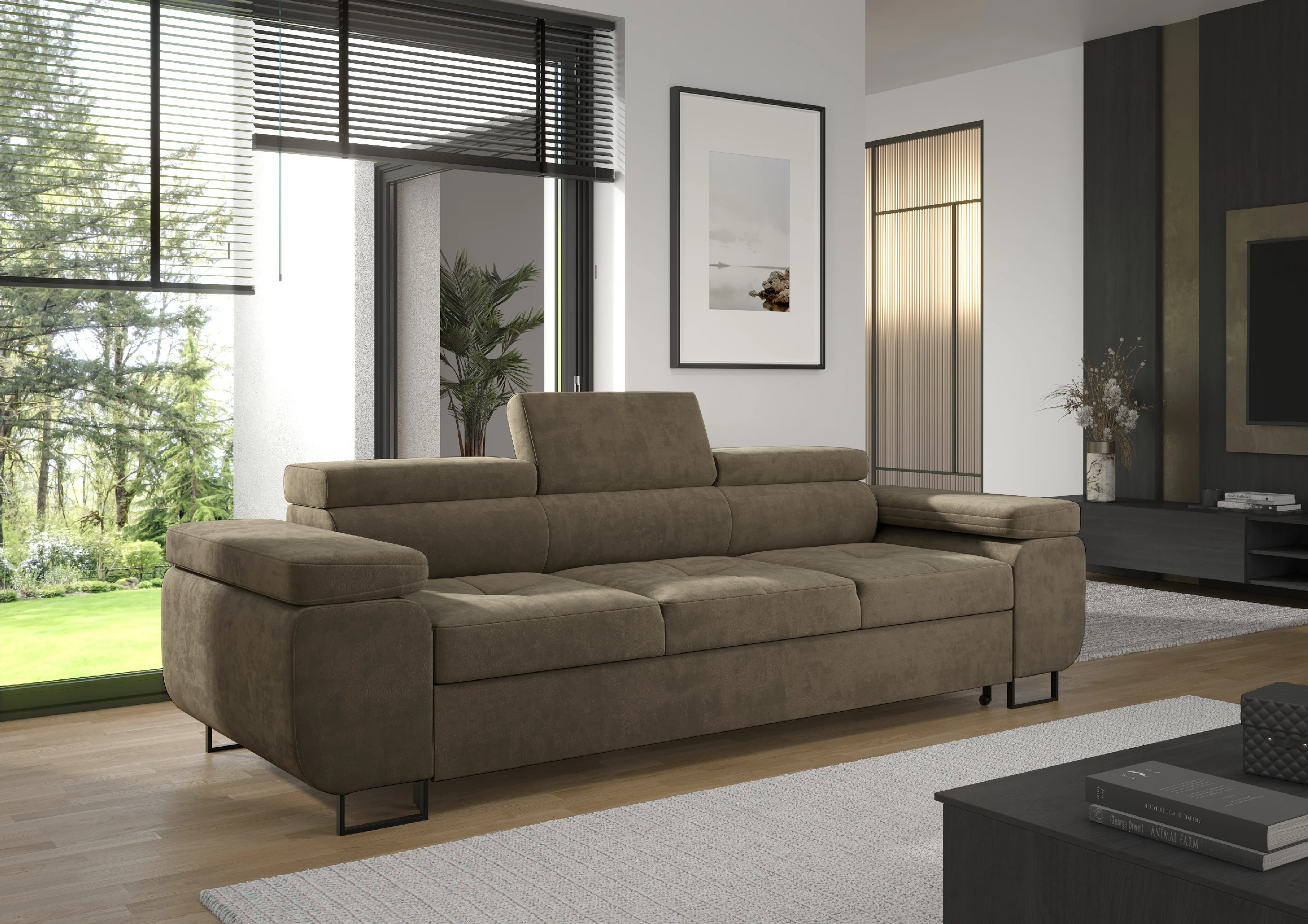 Kanapa Anton brązowa