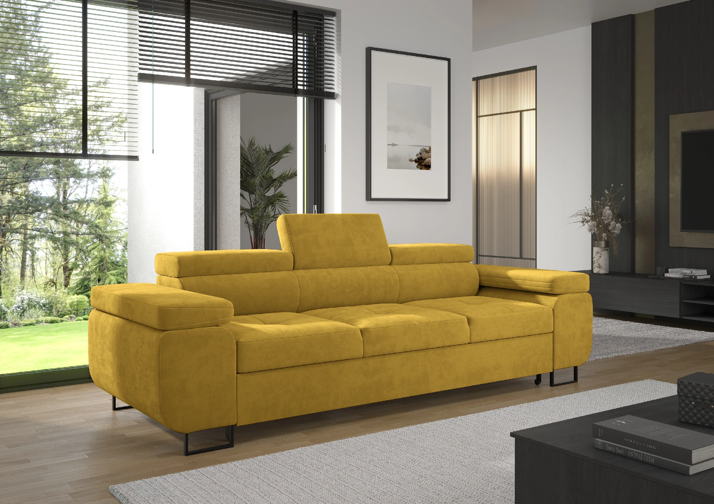 Kanapa Anton musztardowa