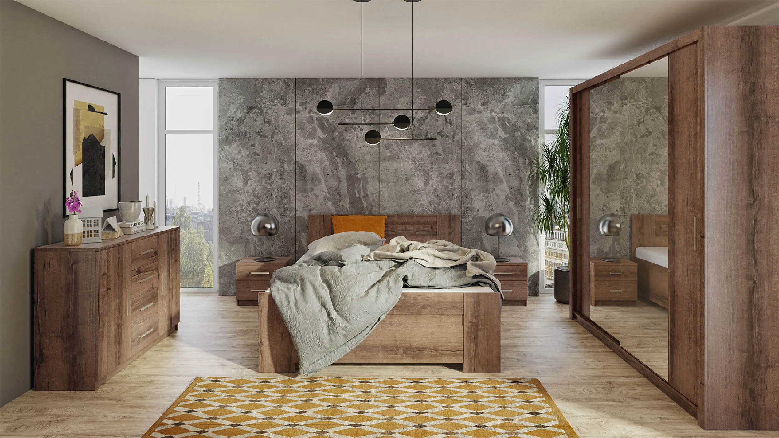 Meble z kolekcji BOREA w aranżacji