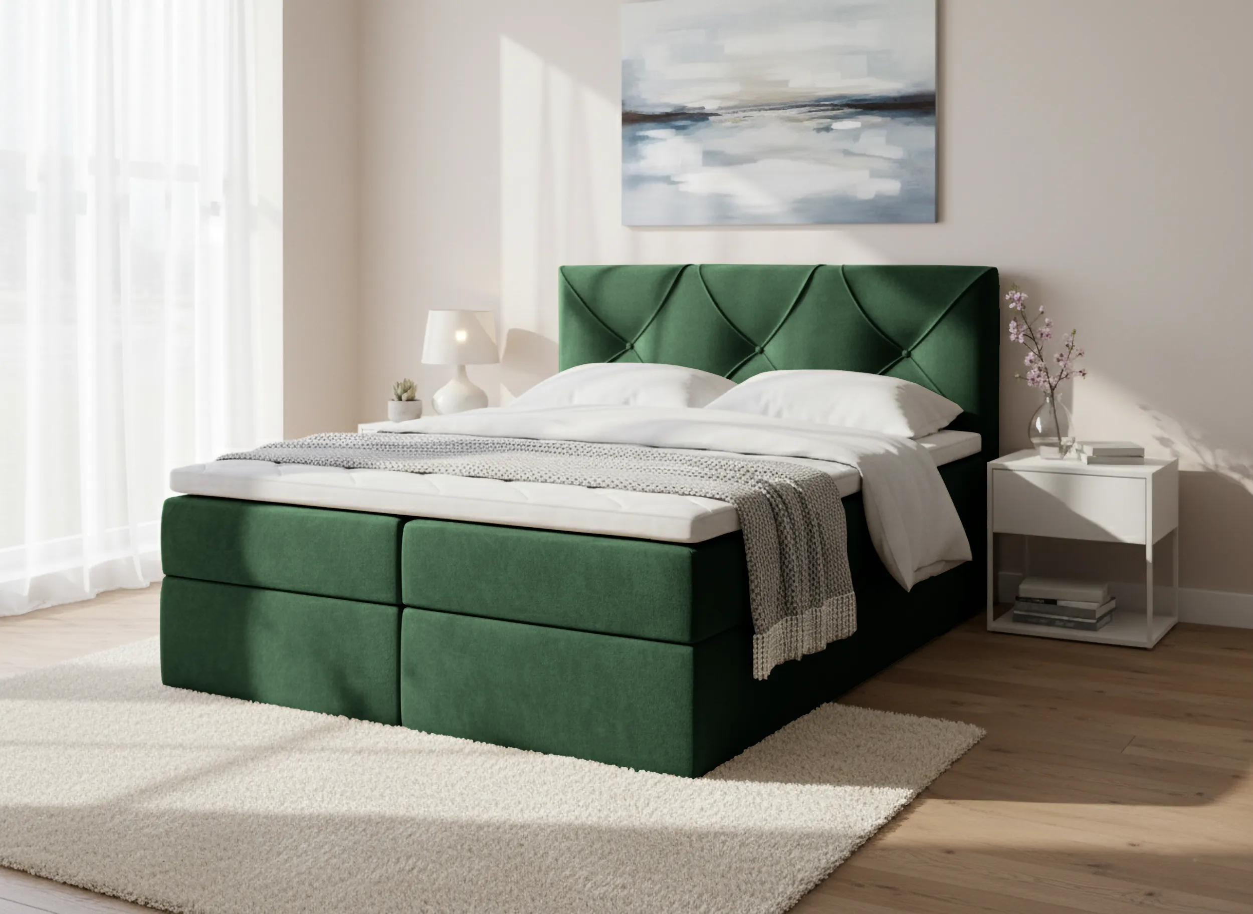 Łóżko Renes w tkaninie Uttario Velvet 2952