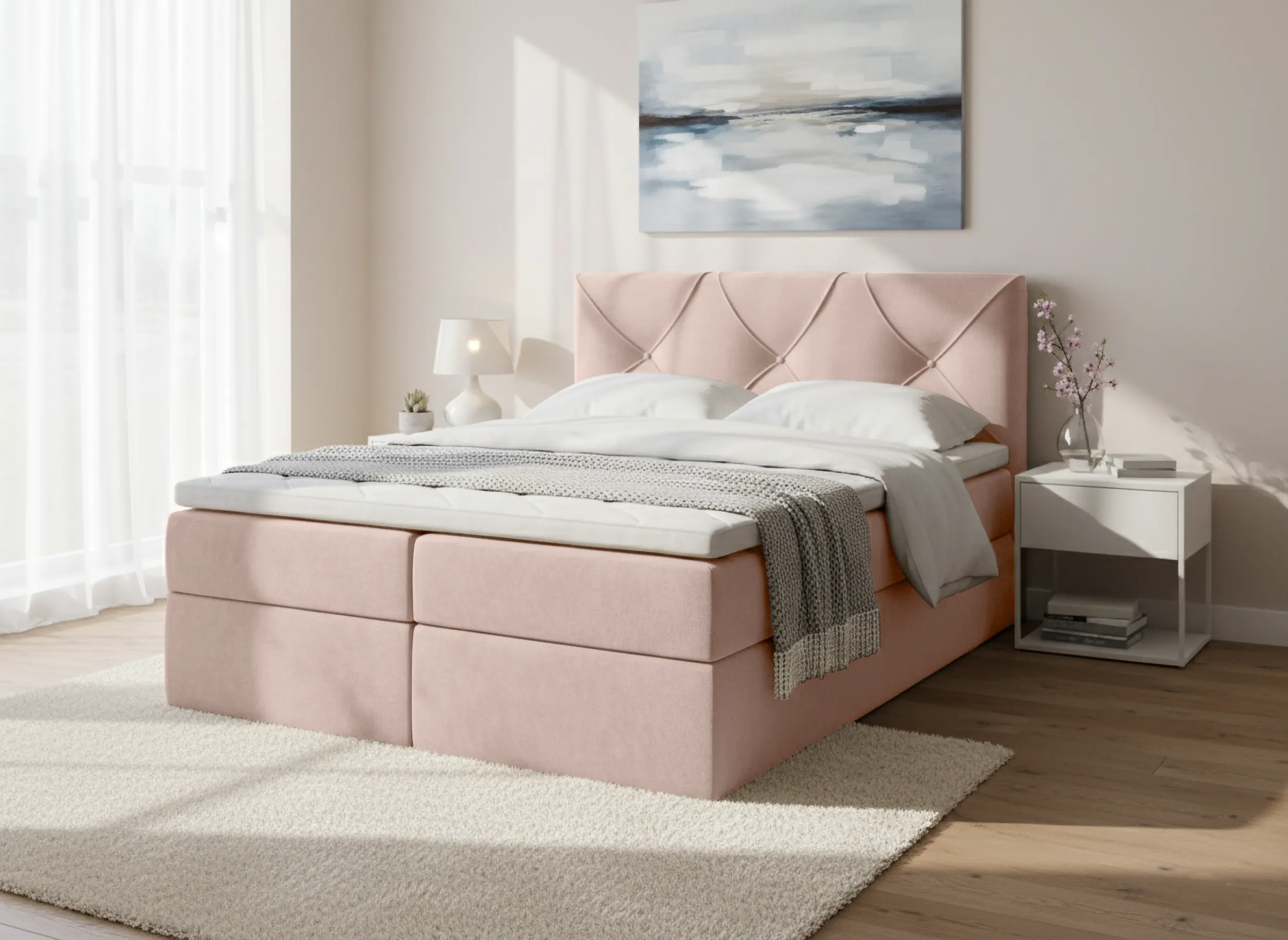 Łóżko Renes w tkaninie Uttario Velvet 2956