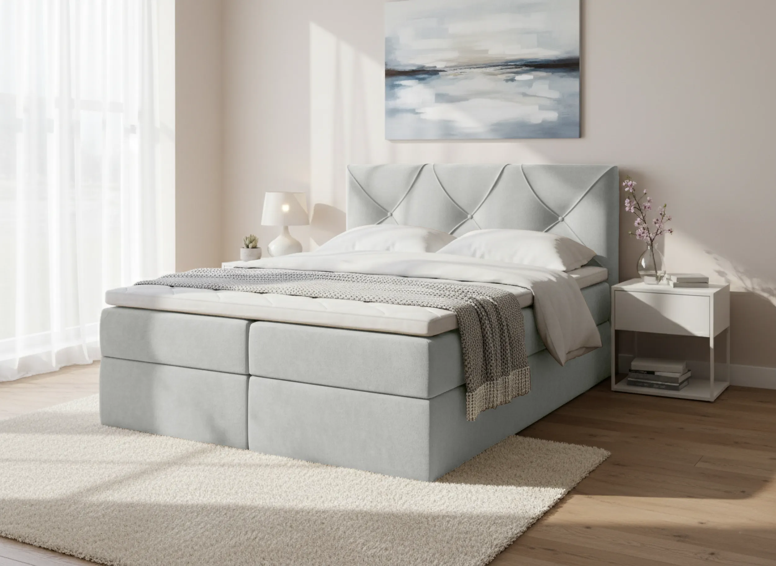 Łóżko Renes w tkaninie Uttario Velvet 2973