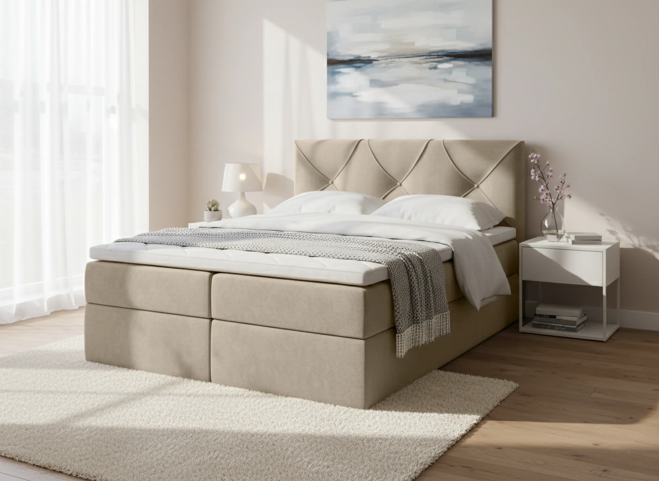 Łóżko Renes w tkaninie Uttario Velvet 2974