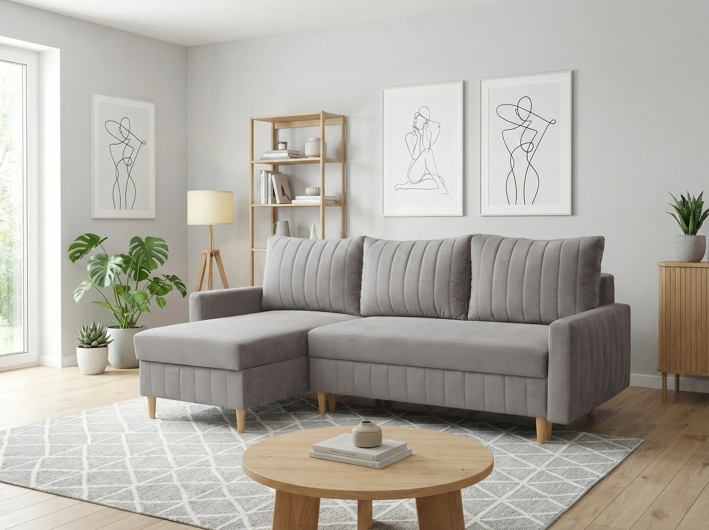 Narożnik Emos w tkaninie Uttario Velvet 2972