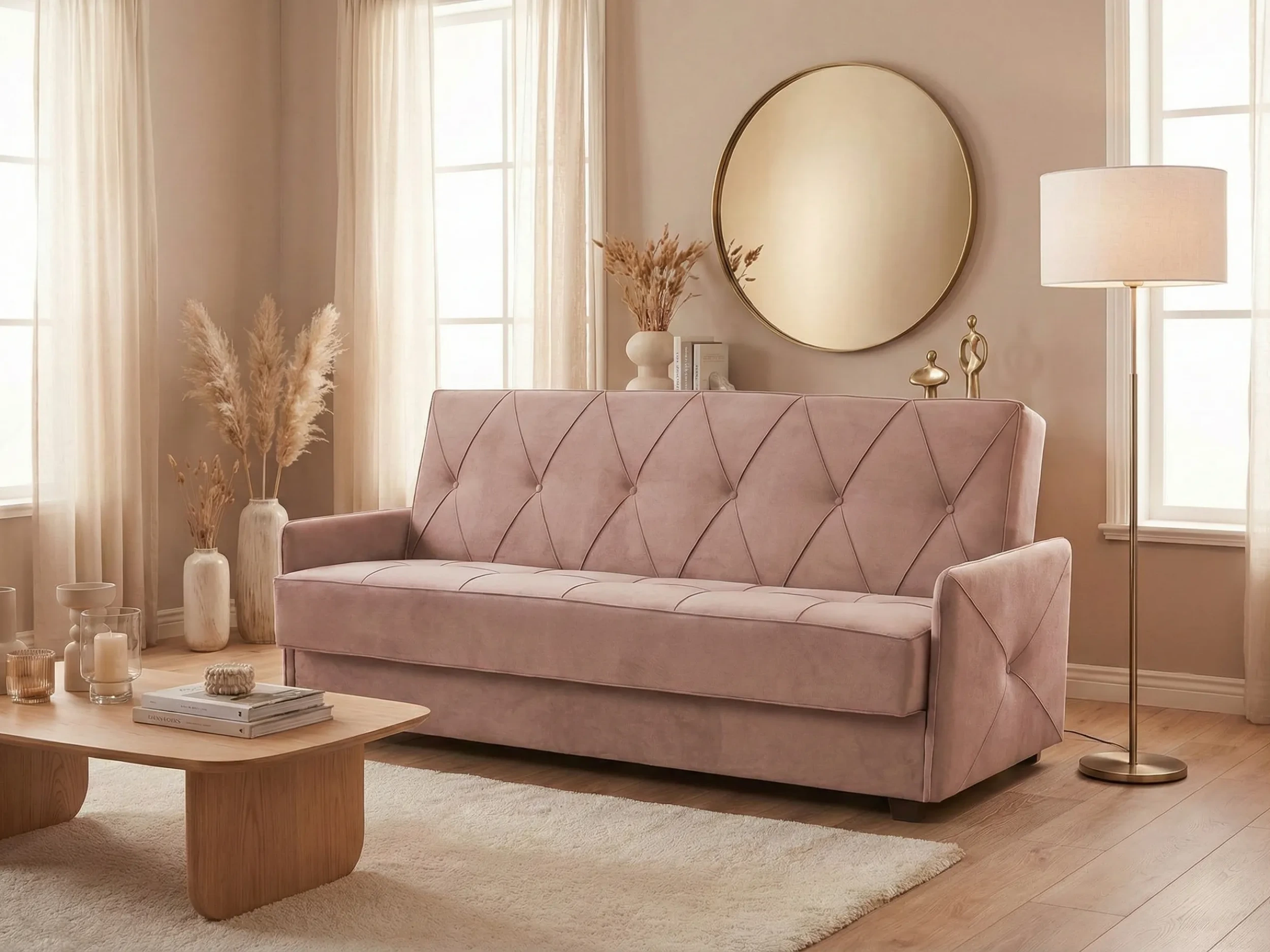 Wersalka Chicago w tkaninie Uttario Velvet 2956