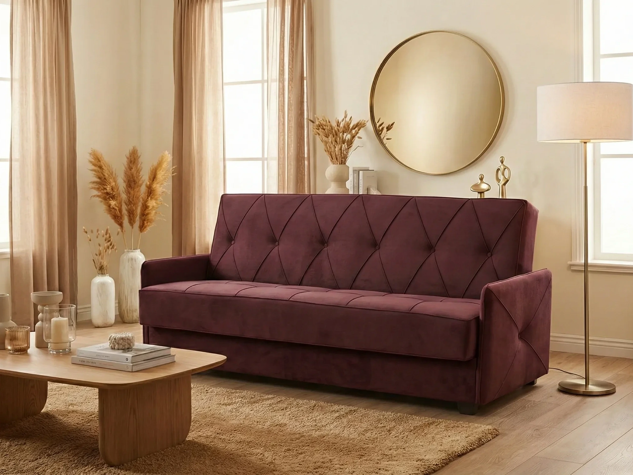 Wersalka Chicago w tkaninie Uttario Velvet 2962