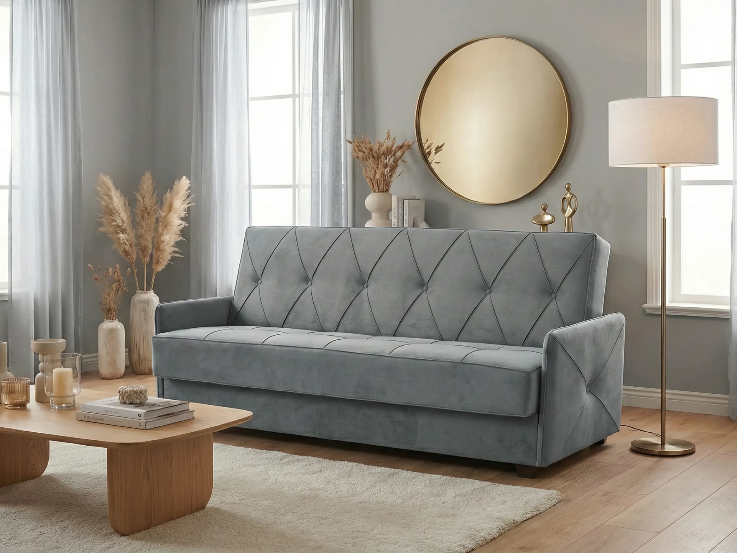 Wersalka Chicago w tkaninie Uttario Velvet 2972