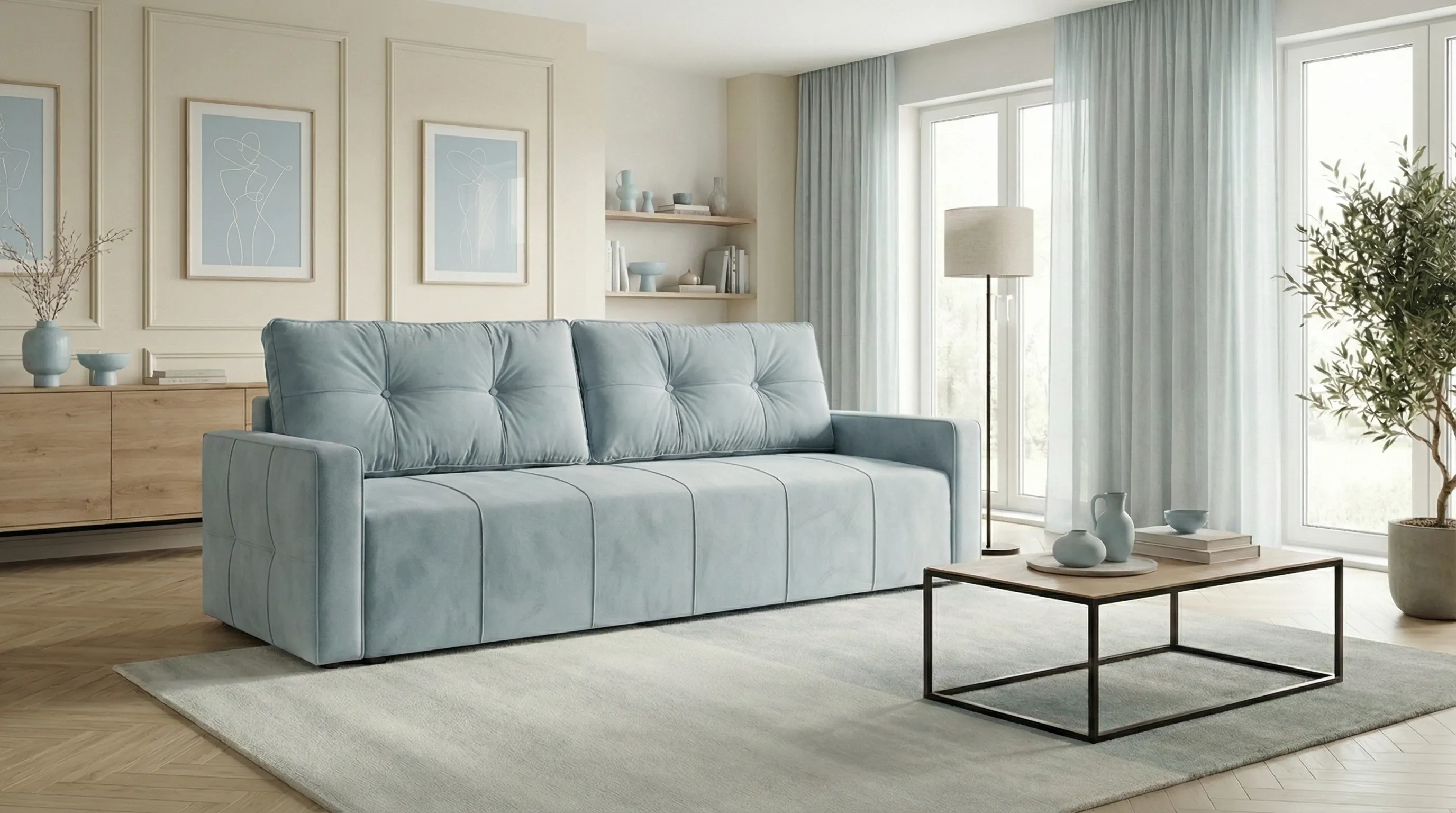 Kanapa Majorka — beżowa