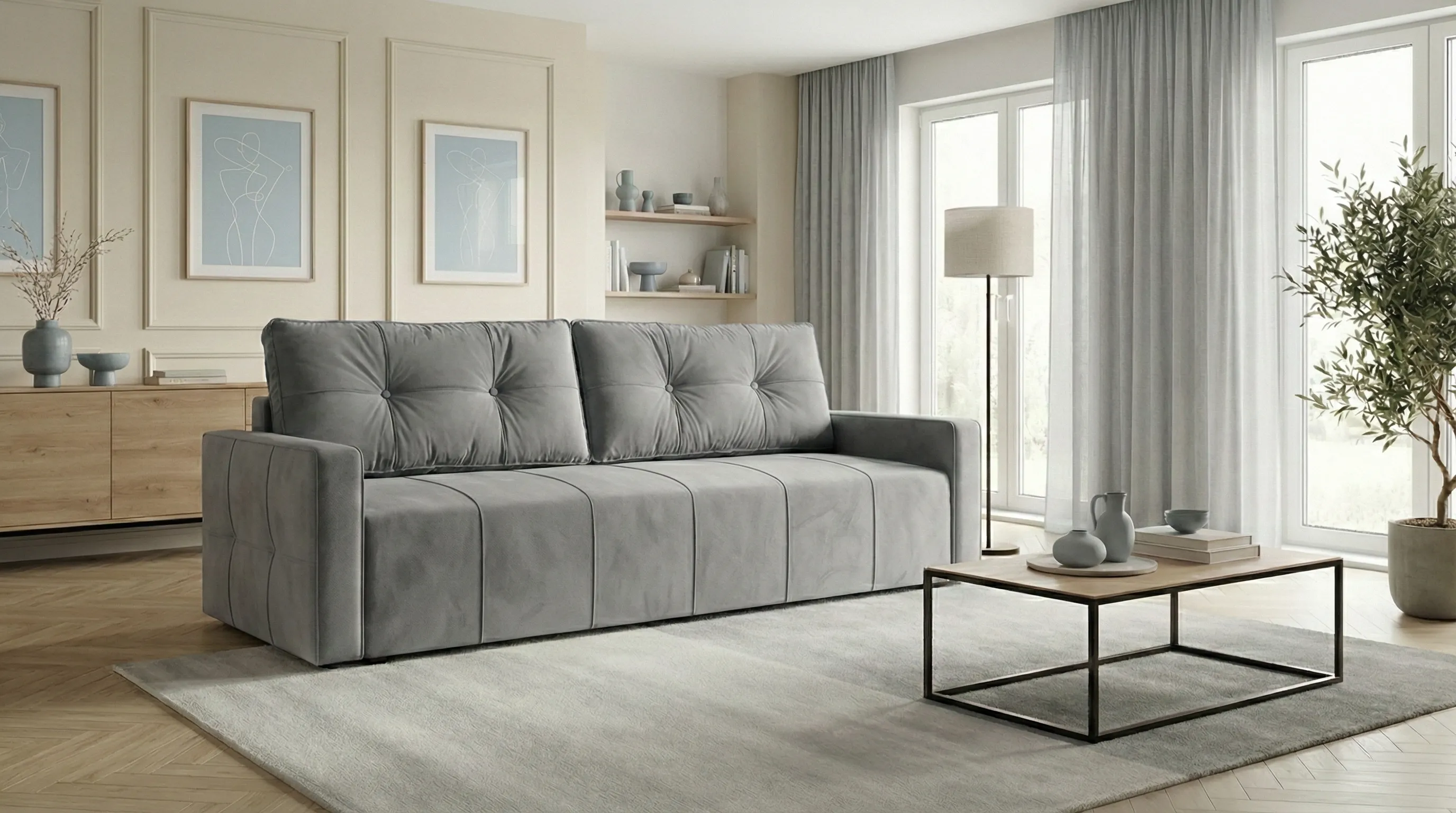 Kanapa Majorka — beżowa