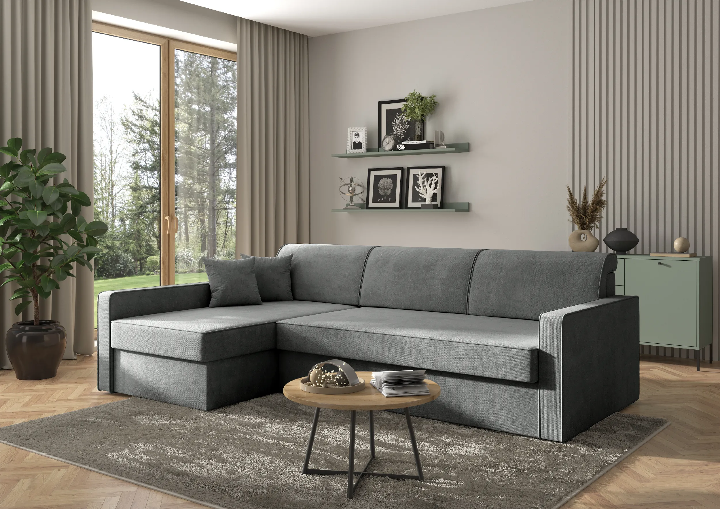 Narożnik Savio w tkaninie Whisper 18