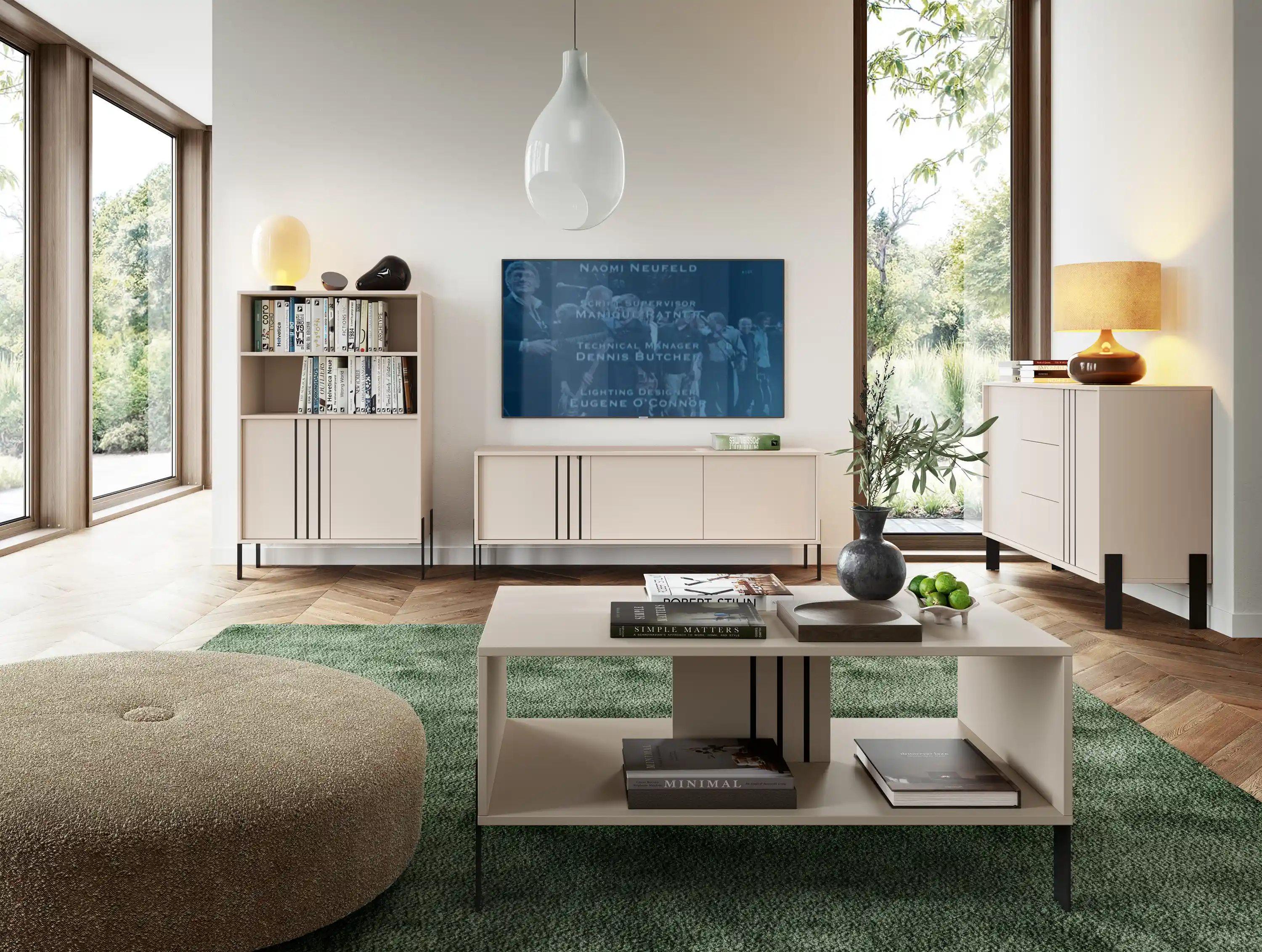 Stolik kawowy z półką Nola idealnie nadający się do małego mieszkania. Dzięki półce zwiększa możliwość przechowywania co ułatwia ergonomiczną aranżację wnętrza.